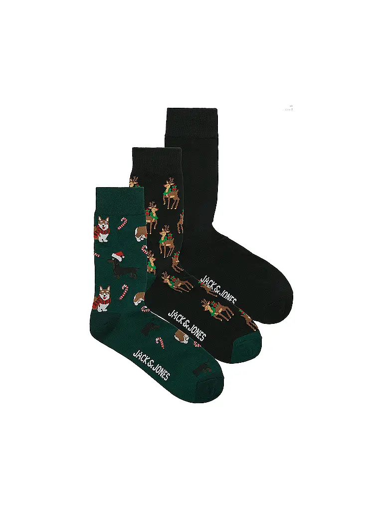 JACK & JONES | Chaussettes JACXMAS | Vert foncé