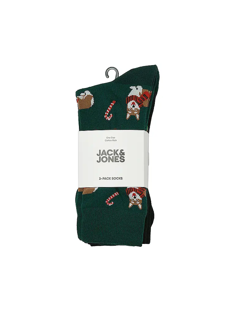 JACK & JONES | Chaussettes JACXMAS | Vert foncé
