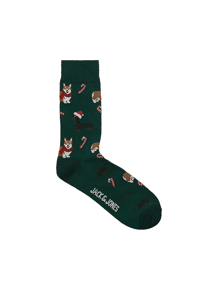 JACK & JONES | Chaussettes JACXMAS | Vert foncé