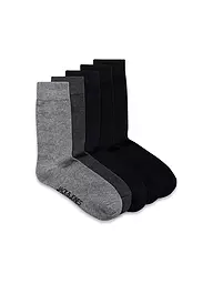 JACK & JONES | Chaussettes lot de 5 "JACJENS" gris foncé chiné gris clair chiné | Gris