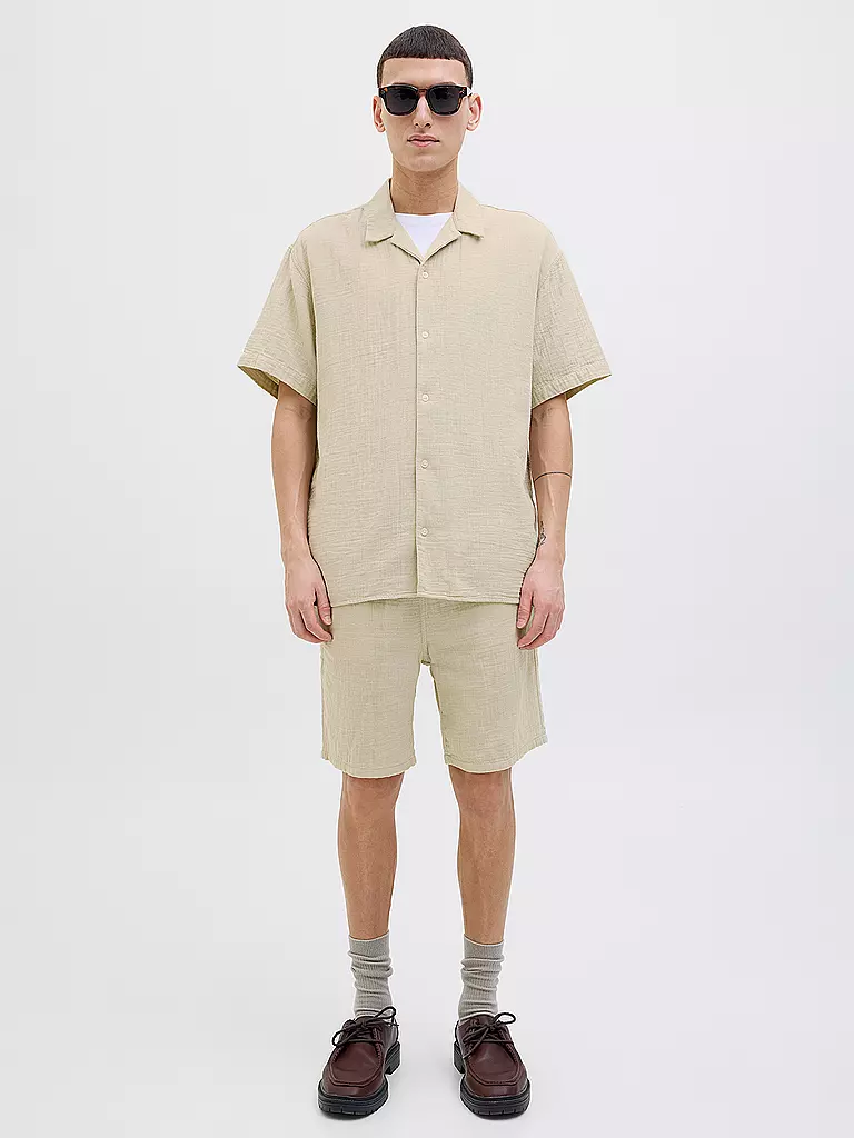 JACK & JONES | Chemise coupe regular JOREASTER PATRAS | beige