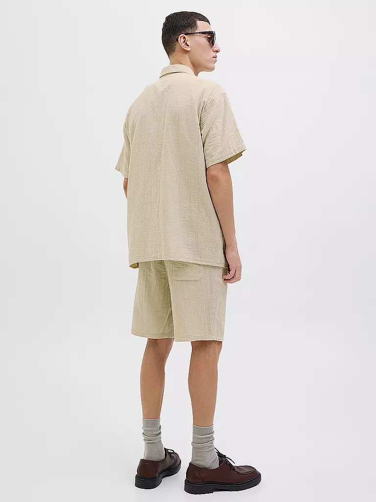 JACK & JONES | Chemise coupe regular JOREASTER PATRAS | beige