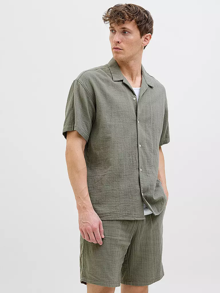 JACK & JONES | Chemise coupe regular JOREASTER PATRAS | olive