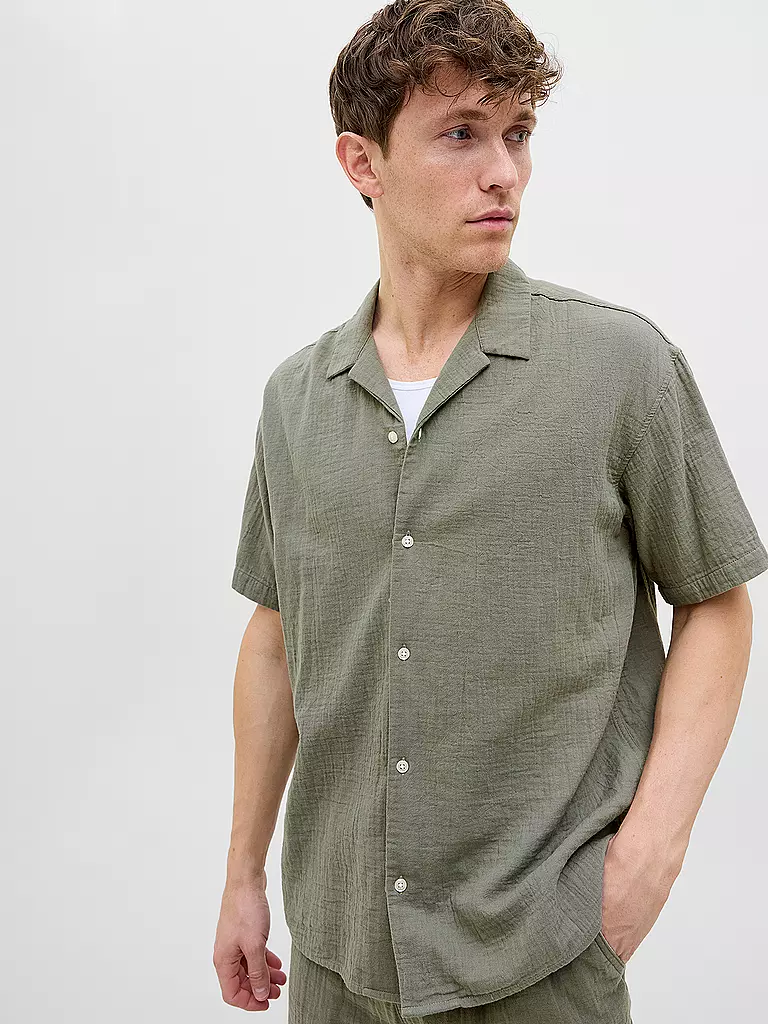 JACK & JONES | Chemise coupe regular JOREASTER PATRAS | olive