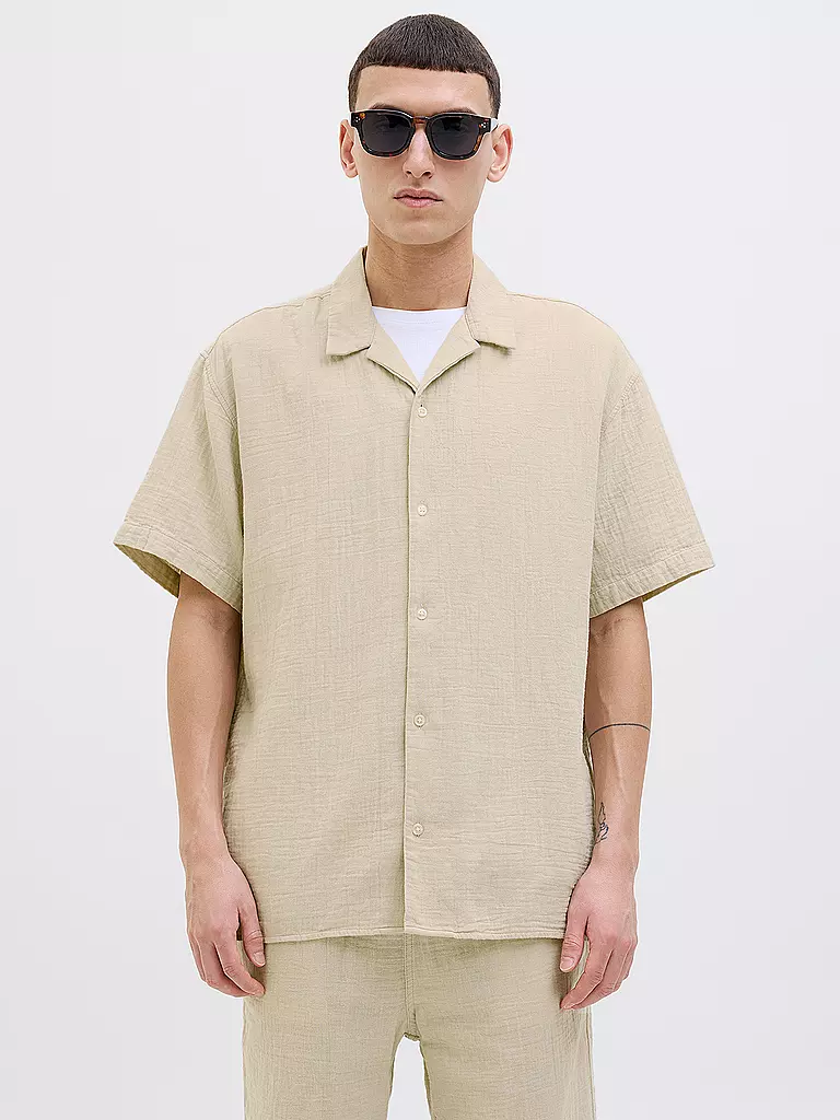 JACK & JONES | Chemise coupe regular JOREASTER PATRAS | beige