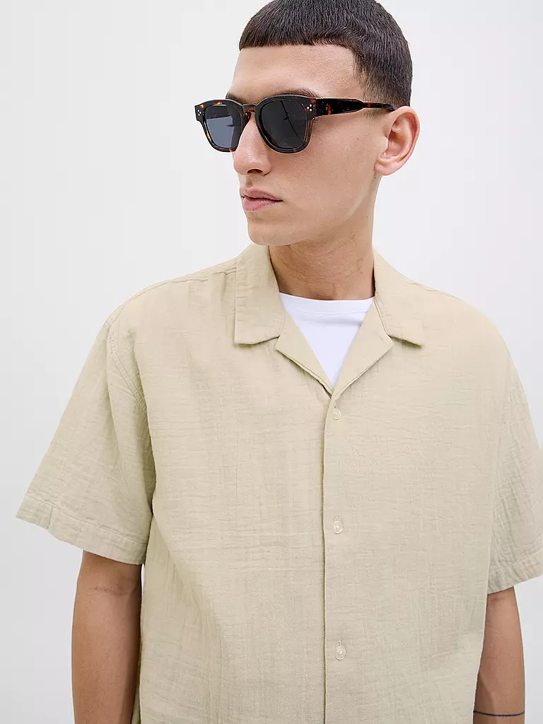 JACK & JONES | Chemise coupe regular JOREASTER PATRAS | beige