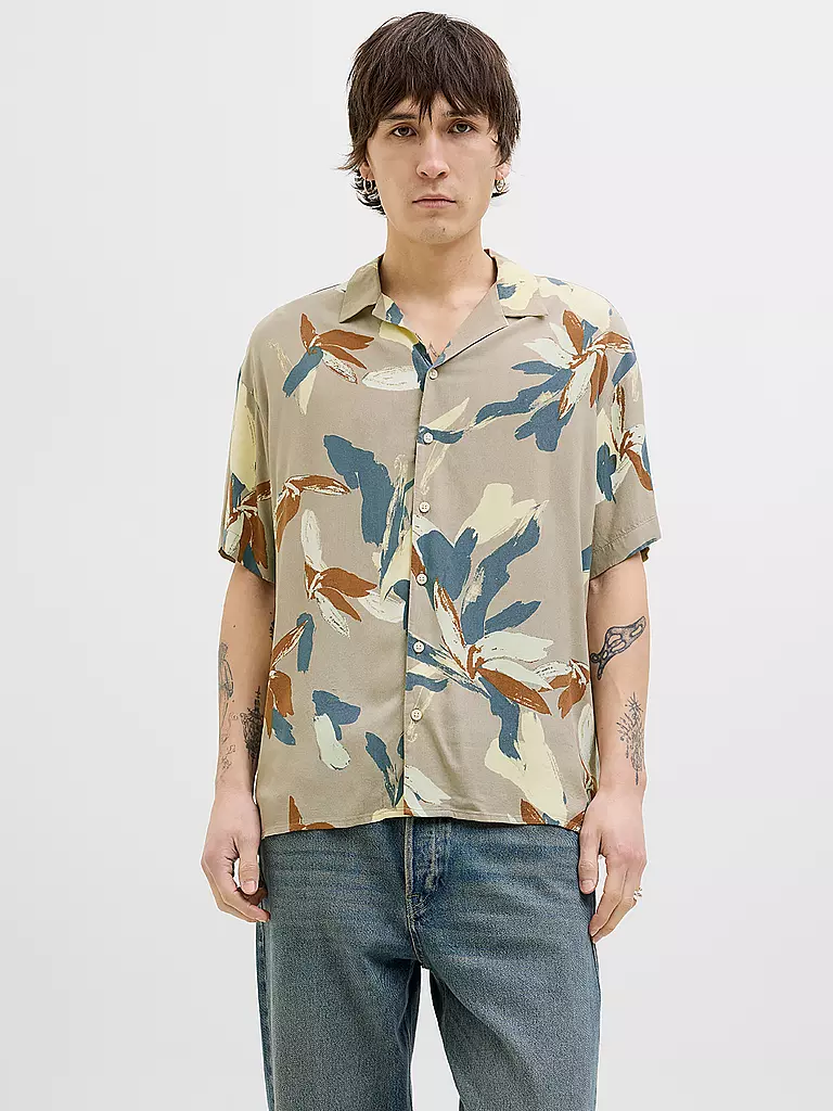JACK & JONES | Chemise coupe regular JORLUKE VARENNA | beige