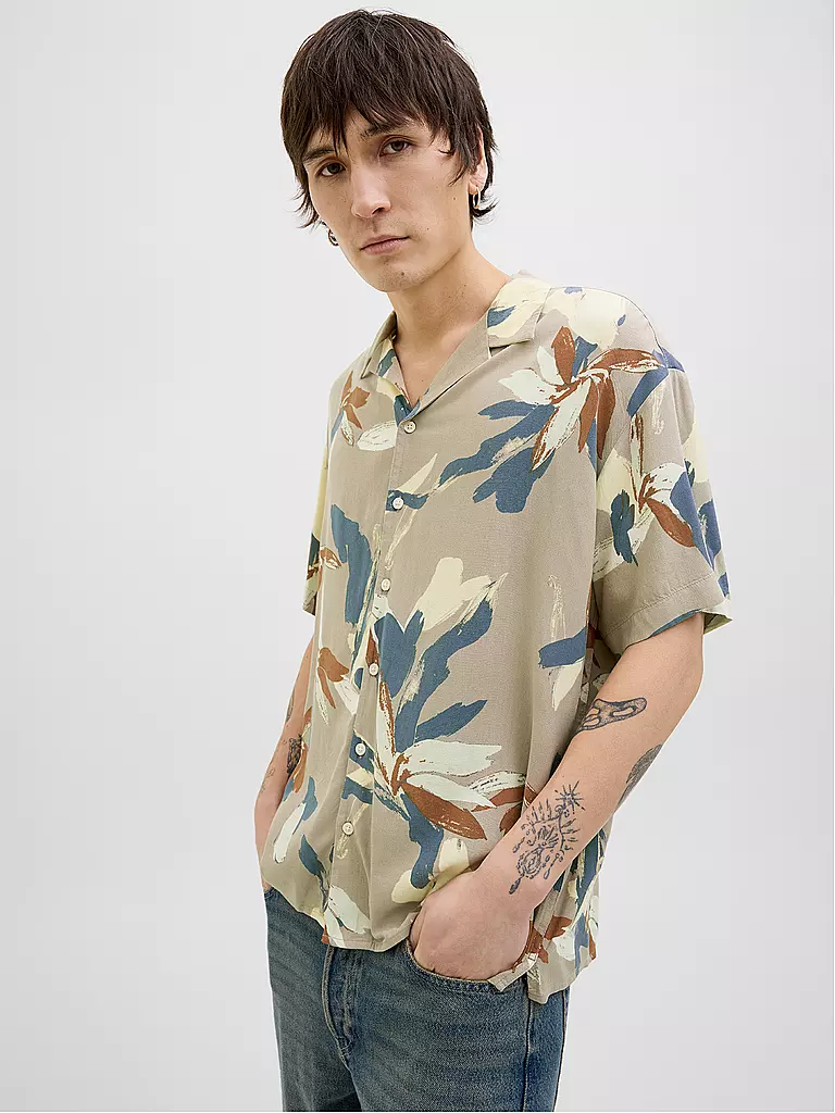 JACK & JONES | Chemise coupe regular JORLUKE VARENNA | beige