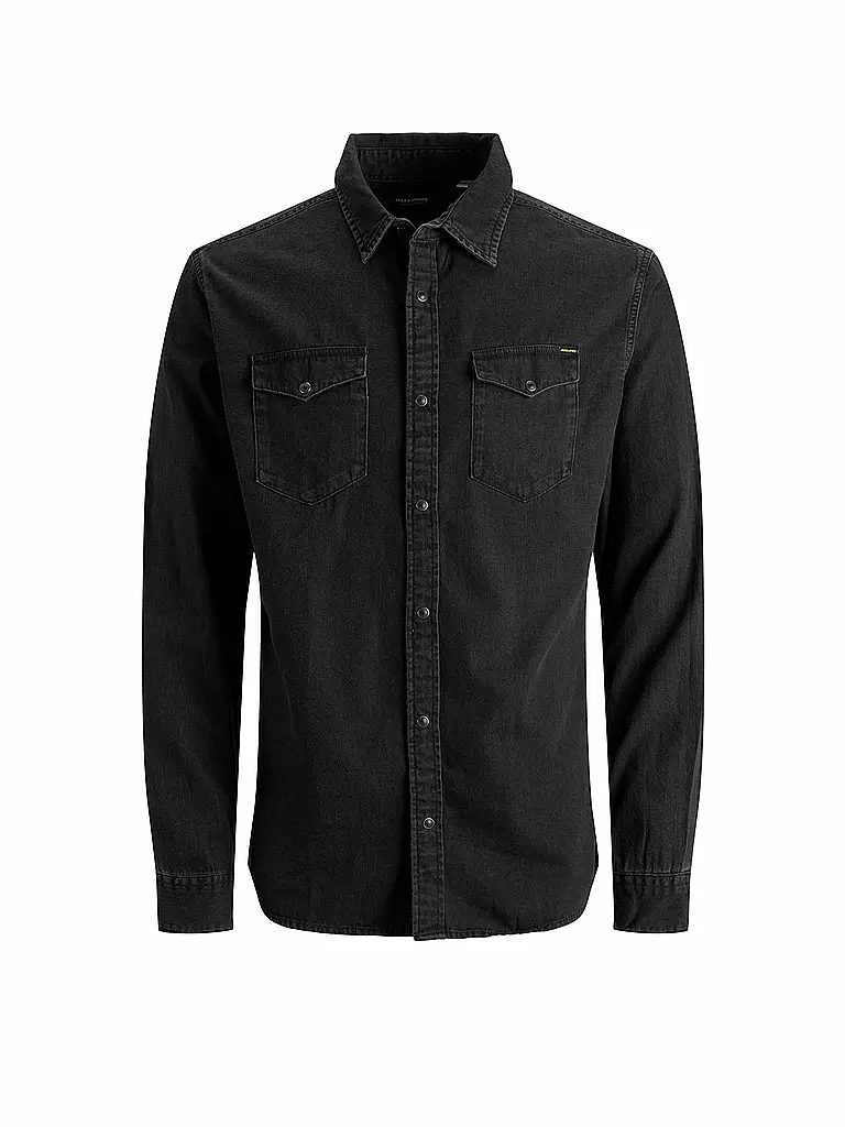 JACK & JONES | Chemise en jean slim fit Jjesheridan | schwarz