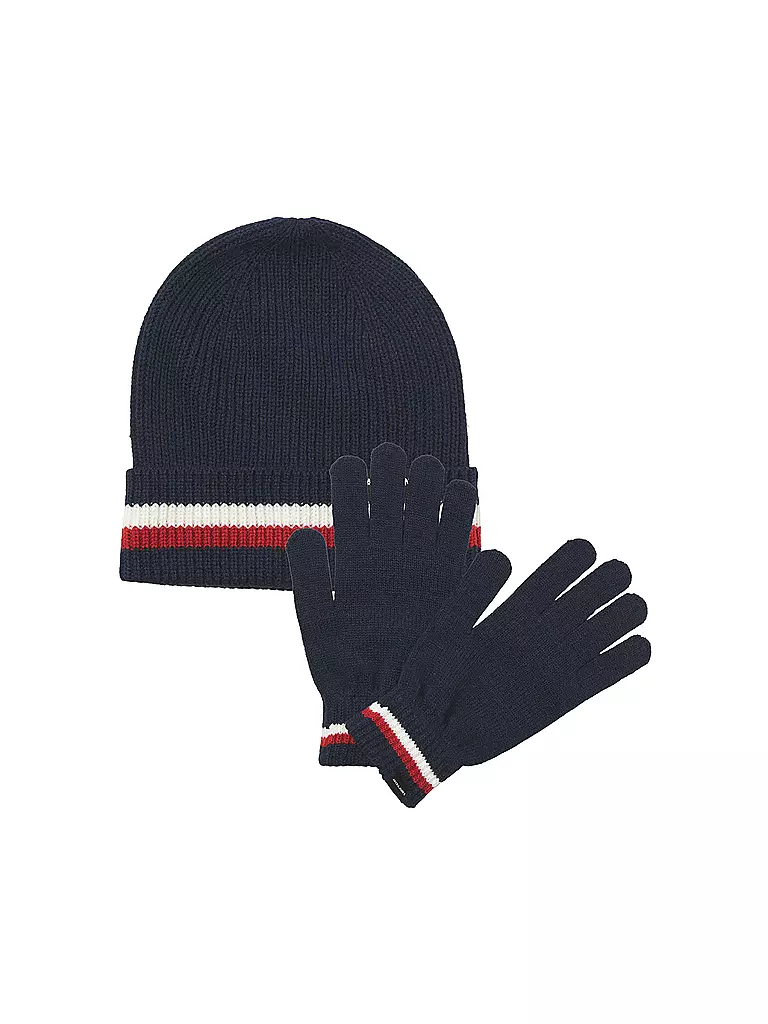 JACK & JONES | Ensemble enfant 2 pièces bonnet et gants JACMAKE | dunkelblau