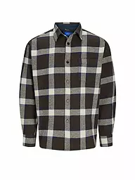 JACK & JONES | Flannelhemd Overshirt JORFREDERIKSBERG  | Marron