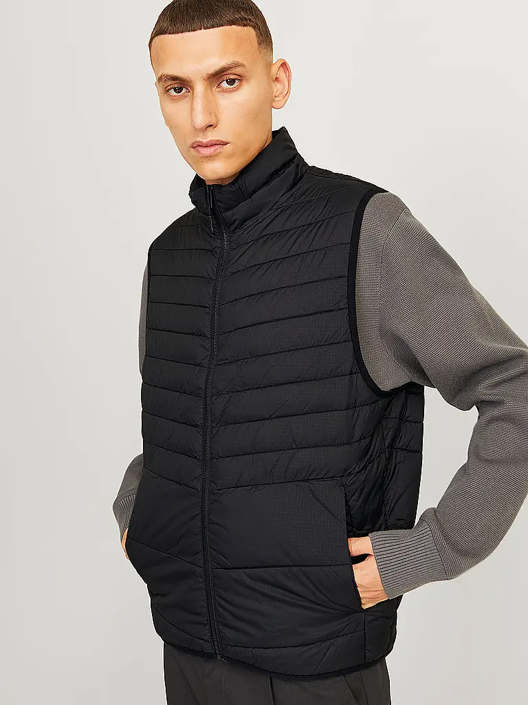 JACK & JONES | Gilet matelassé JJESTATE | schwarz