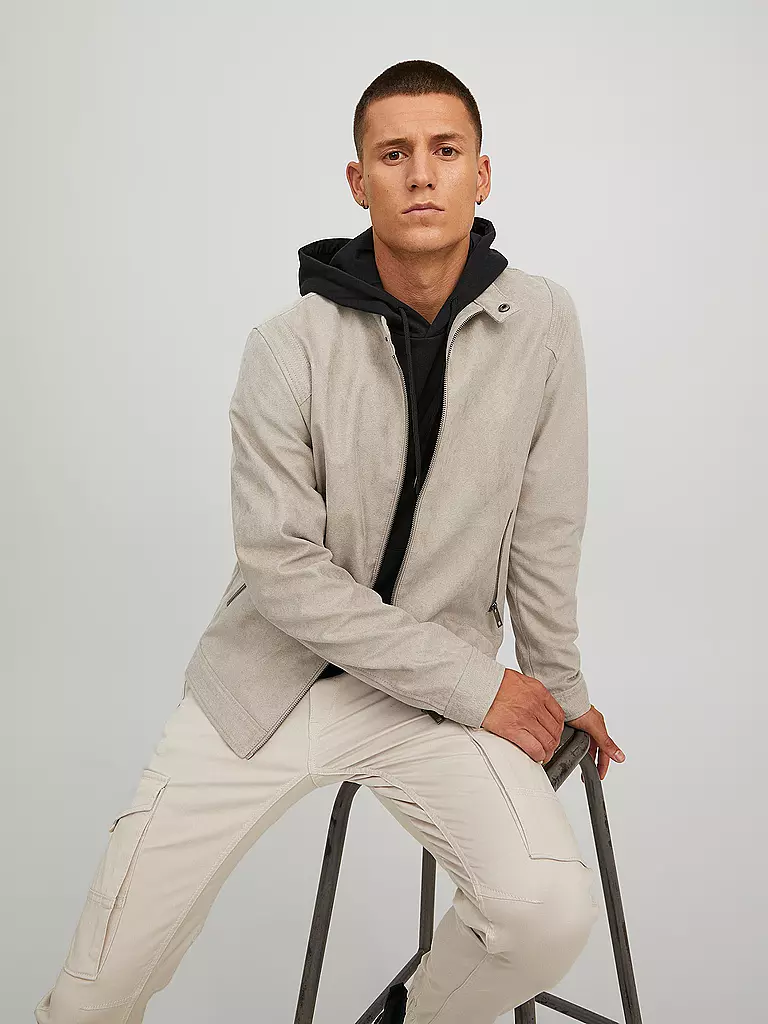 JACK & JONES | Jacke in Lederoptik JJEROCKY | Beige
