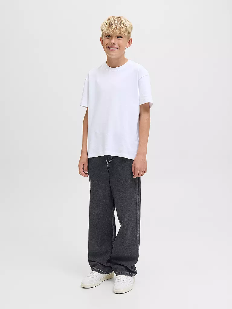 JACK & JONES | Jeans garçon coupe fuselée JJIALEX | Noir