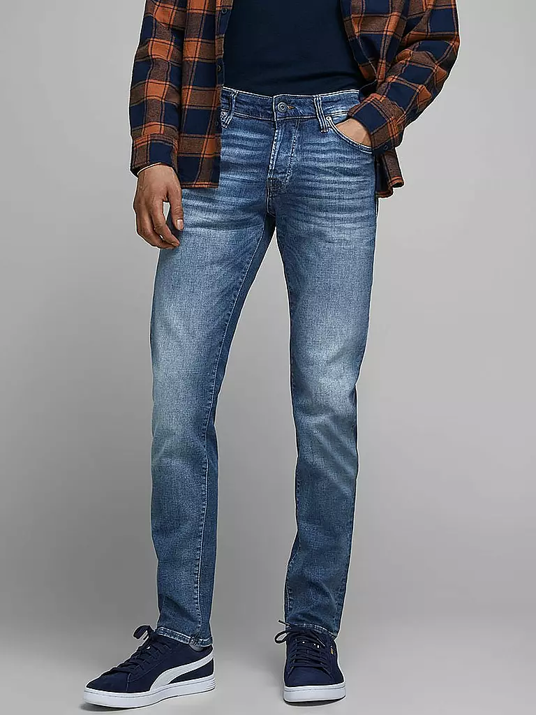 JACK & JONES | Jeans Slim Fit JJIGLENN JJICON | Bleu