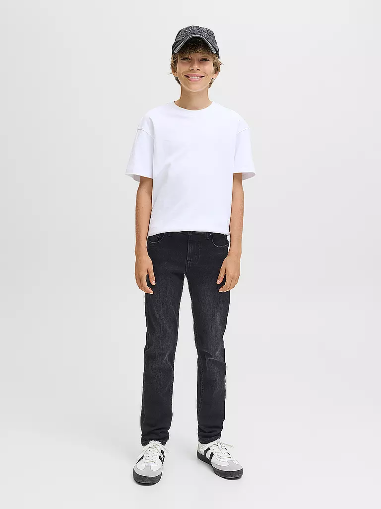 JACK & JONES | Jeans slim fit JJIGLENN pour garçon | Noir