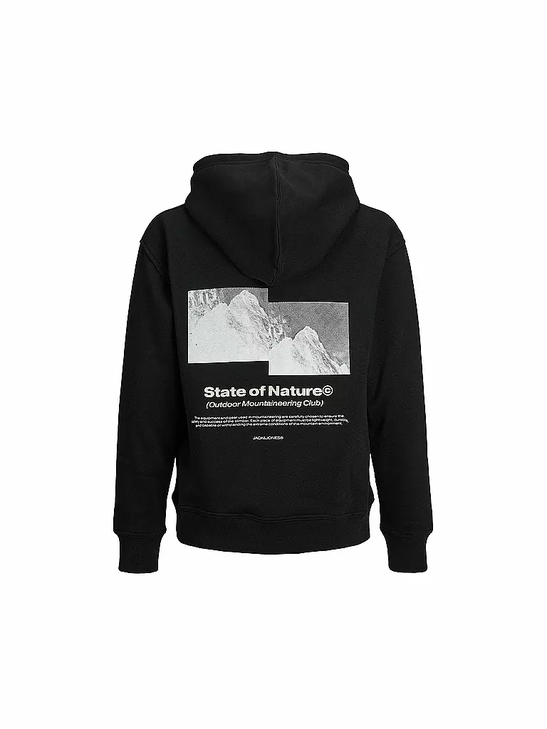JACK & JONES | Jungen Kapuzensweater - Hoodie JCOALPHA MOUNTAIN | Noir