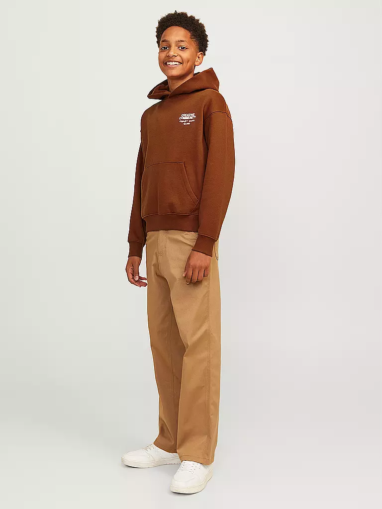 JACK & JONES | Jungen Kapuzensweater - Hoodie JORNOHO  | Marron