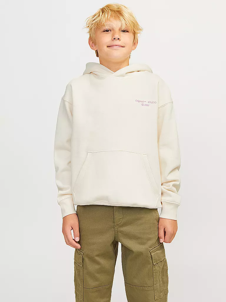 JACK & JONES | Jungen Kapuzensweater - Hoodie JORNOHO  | Blanc