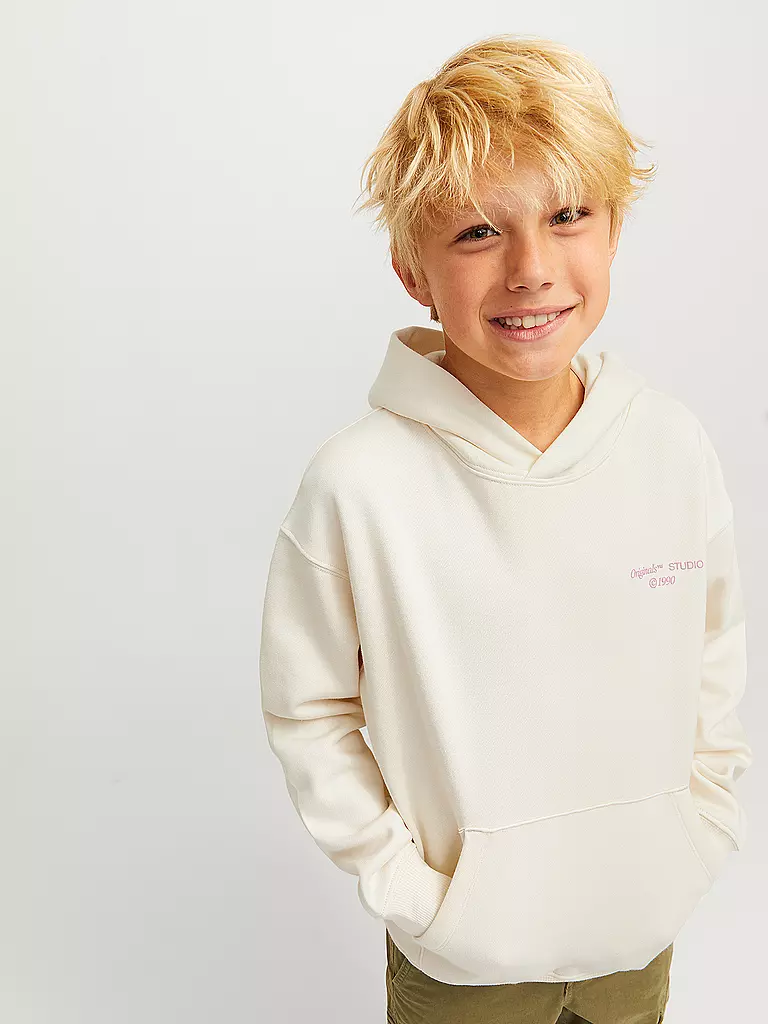 JACK & JONES | Jungen Kapuzensweater - Hoodie JORNOHO  | Blanc