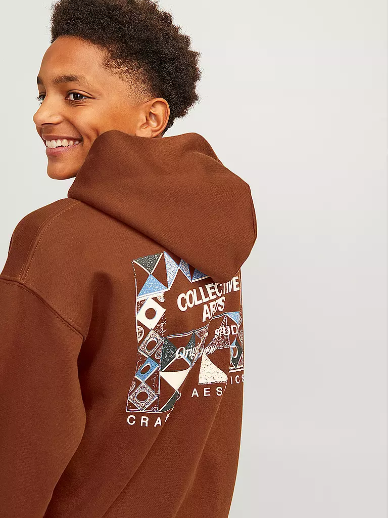 JACK & JONES | Jungen Kapuzensweater - Hoodie JORNOHO  | Marron