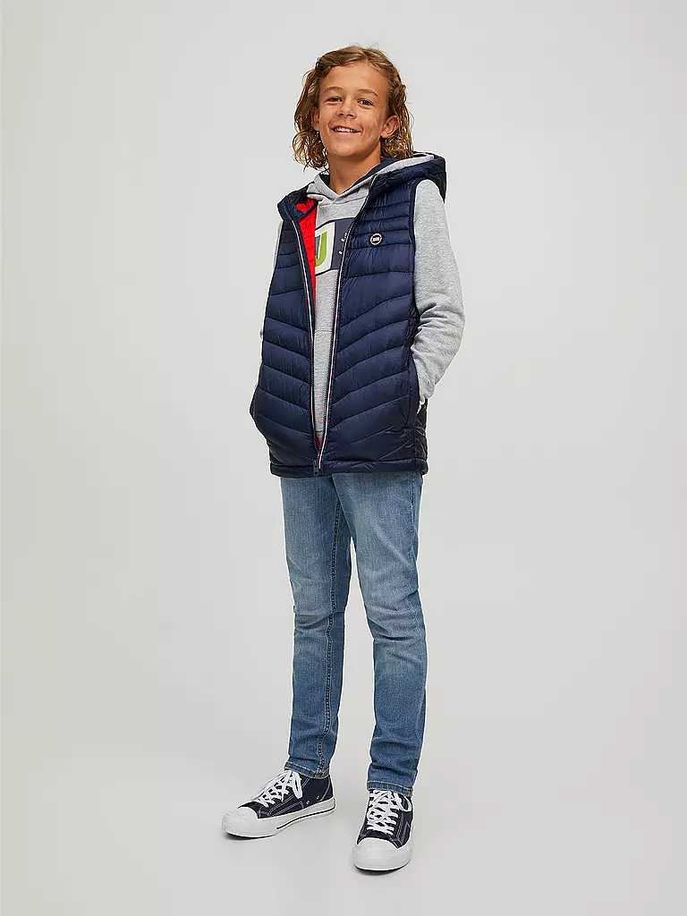JACK & JONES | Jungen Steppgilet JJEHERO | Bleu foncé
