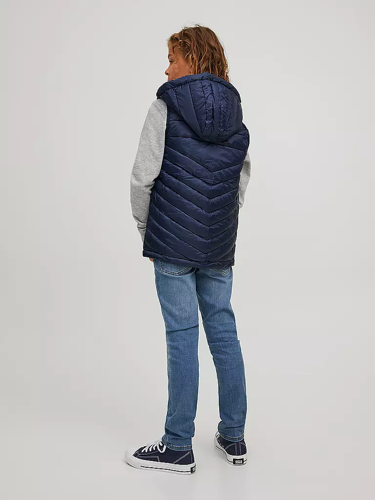 JACK & JONES | Jungen Steppgilet JJEHERO | Bleu foncé
