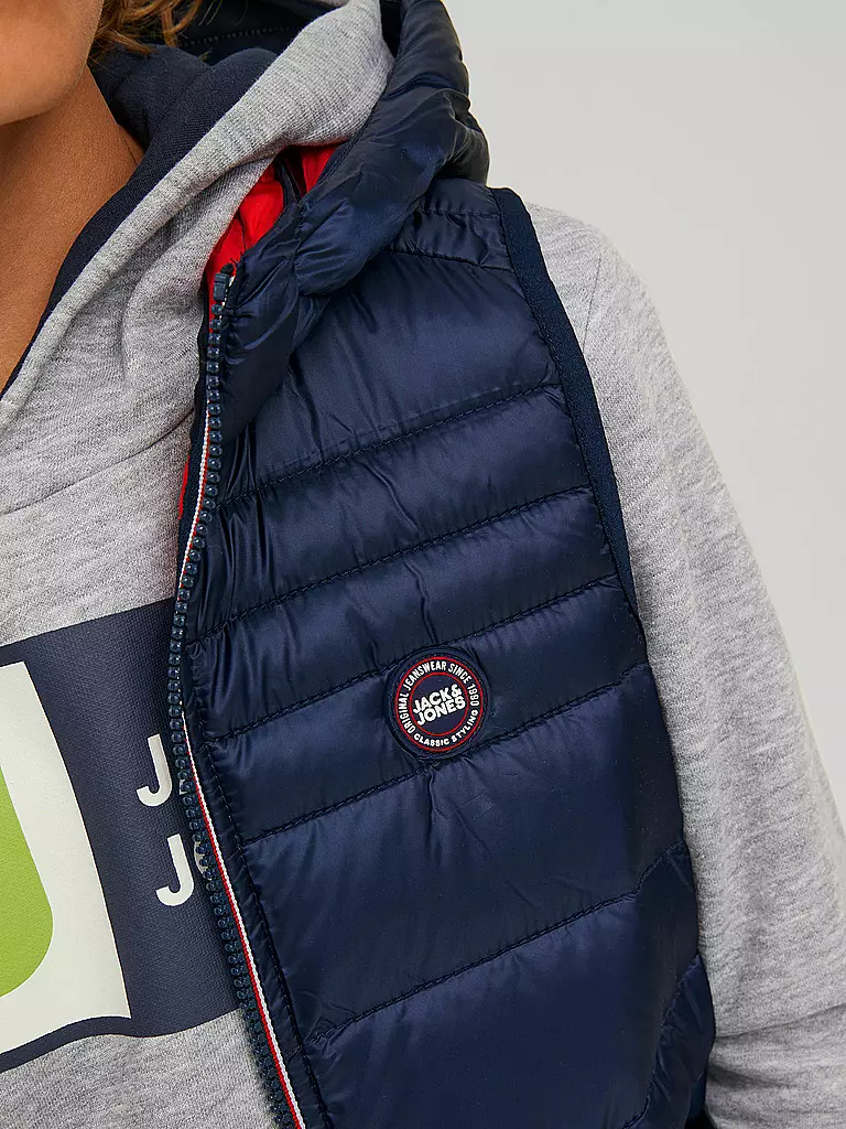 JACK & JONES | Jungen Steppgilet JJEHERO | Bleu foncé