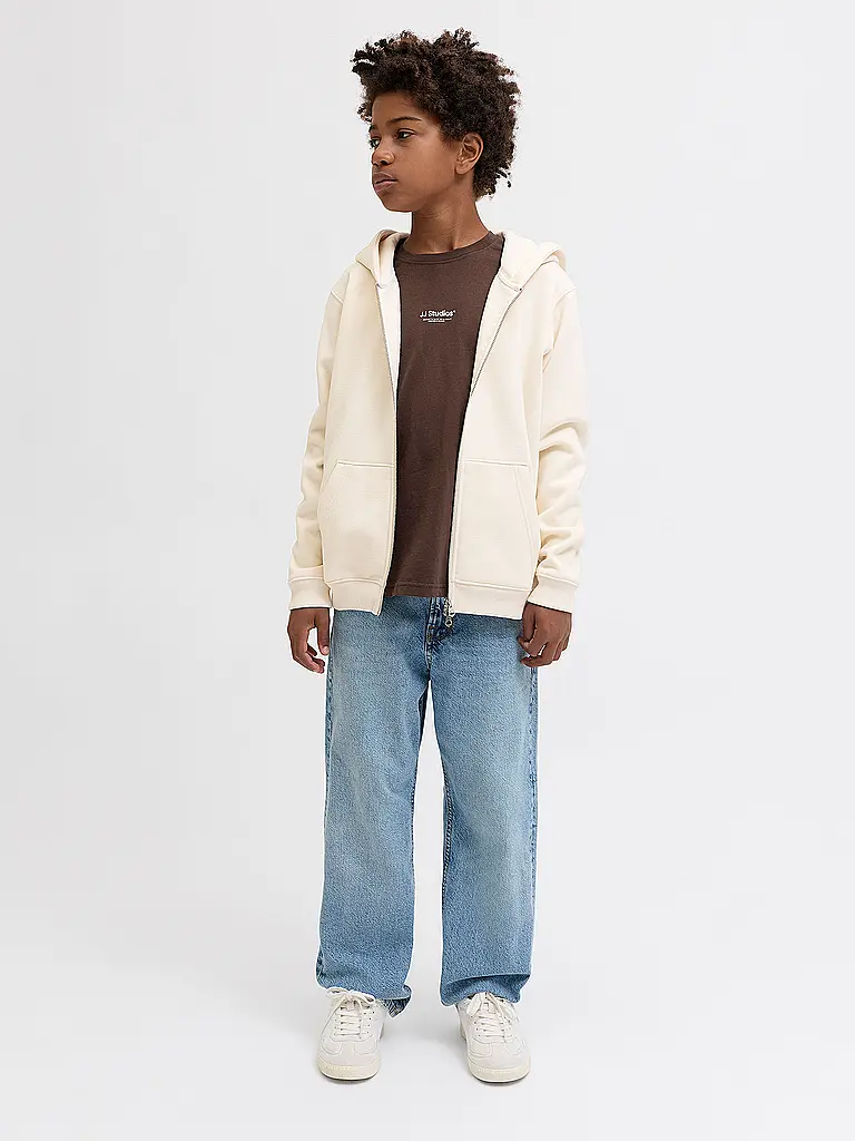 JACK & JONES | Jungen Sweatjacke JORBEDFORD  | Crème