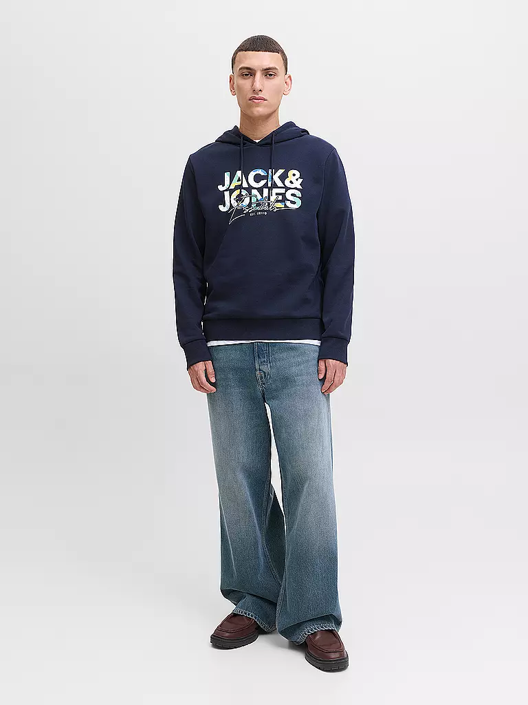 JACK & JONES | Kapuzensweater - Hoodie JJGEPLAS | dunkelblau