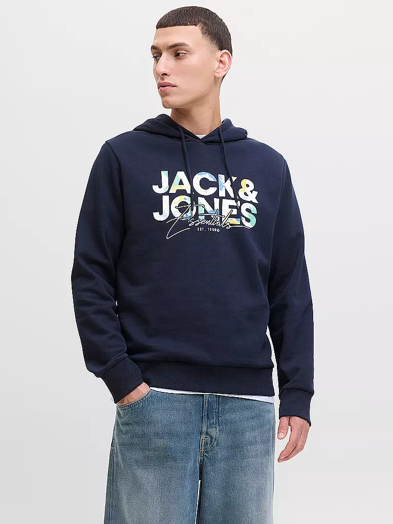JACK & JONES | Kapuzensweater - Hoodie JJGEPLAS | dunkelblau