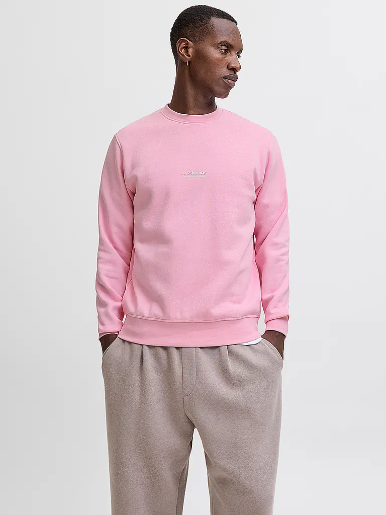 JACK & JONES | Nom du produit: Sweater JJESOHO
Marque: JACK & JONES
Couleur: rose
Catégories: Mode, Homme

Longueur des manches: Manches longues
Encolure: Col rond
Matière: Coton
Motif: Uni
Coupe (vêtements d'extérieur): Regular
Détails: Logo | Rose