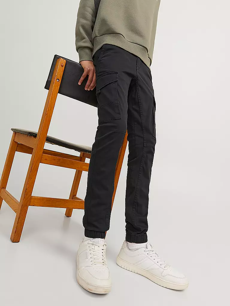 JACK & JONES | Pantalon cargo garçon « JJIPAUL » | schwarz