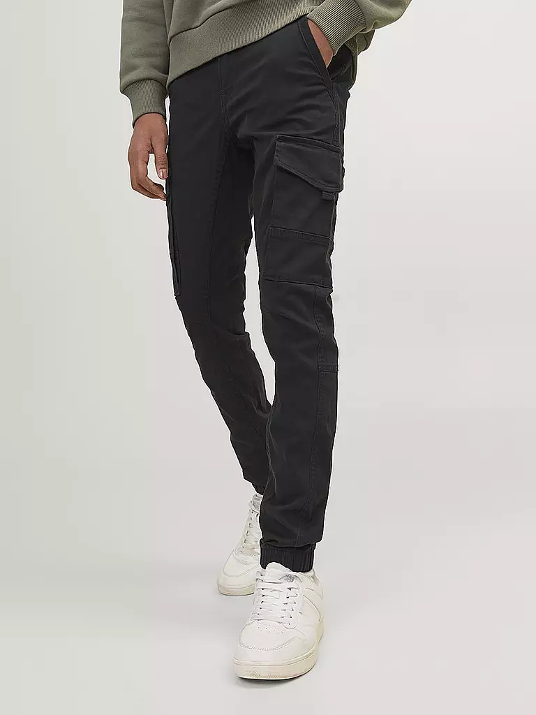 JACK & JONES | Pantalon cargo garçon « JJIPAUL » | schwarz