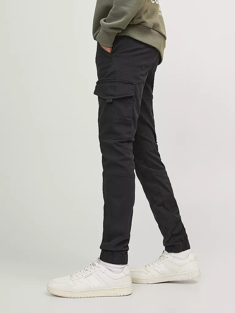 JACK & JONES | Pantalon cargo garçon « JJIPAUL » | schwarz