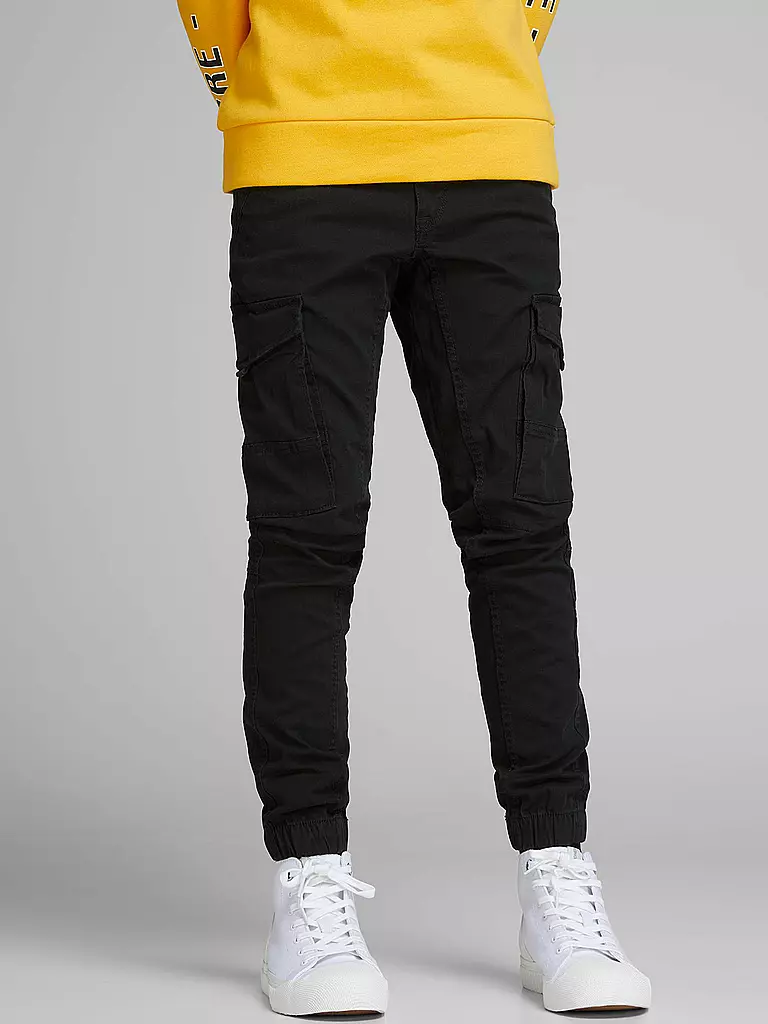 JACK & JONES | Pantalon cargo garçon « JJIPAUL » | schwarz