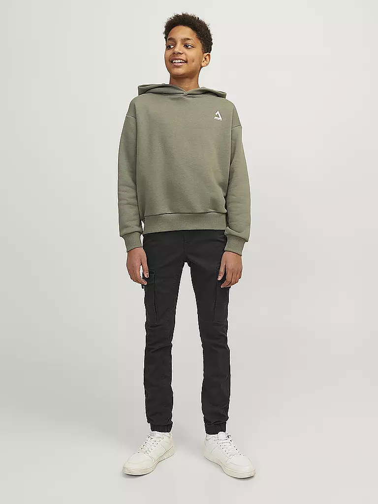 JACK & JONES | Pantalon cargo garçon « JJIPAUL » | schwarz