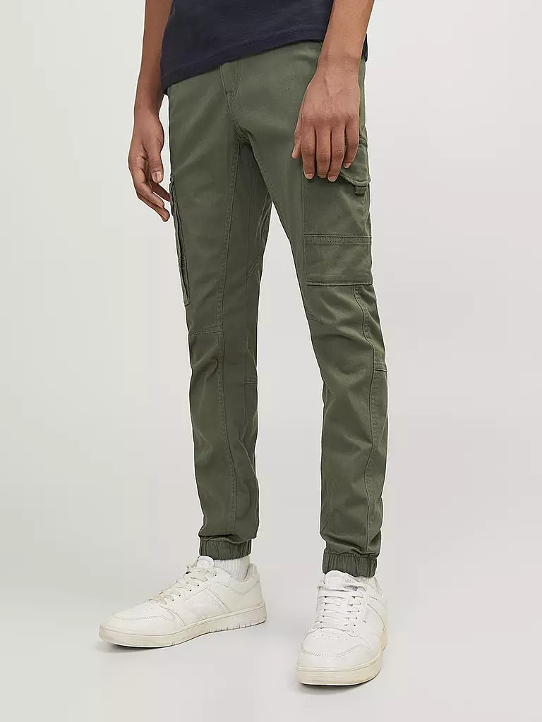 JACK & JONES | Pantalon cargo garçon JJIPAUL JJFLAKE | olive