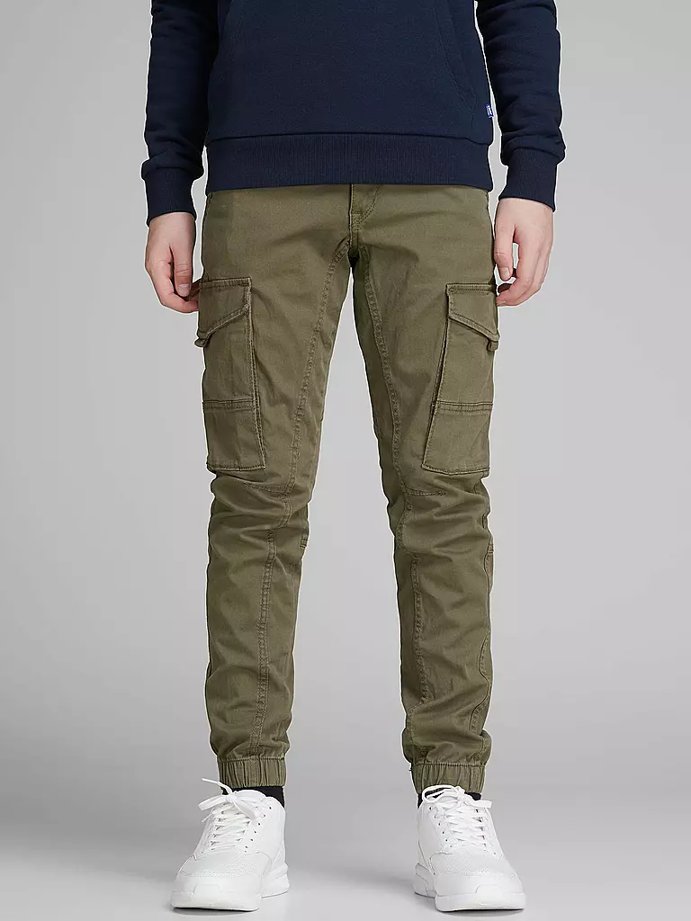 JACK & JONES | Pantalon cargo garçon JJIPAUL JJFLAKE | olive