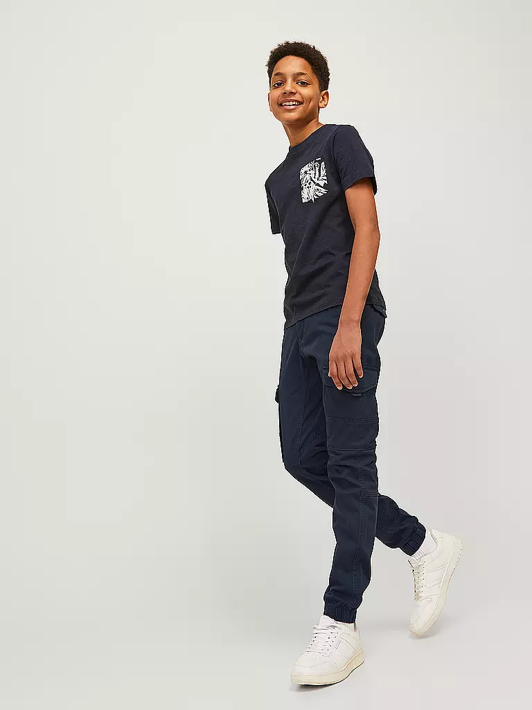 JACK & JONES | Pantalon cargo slim fit JJIPAUL pour garçon | blau