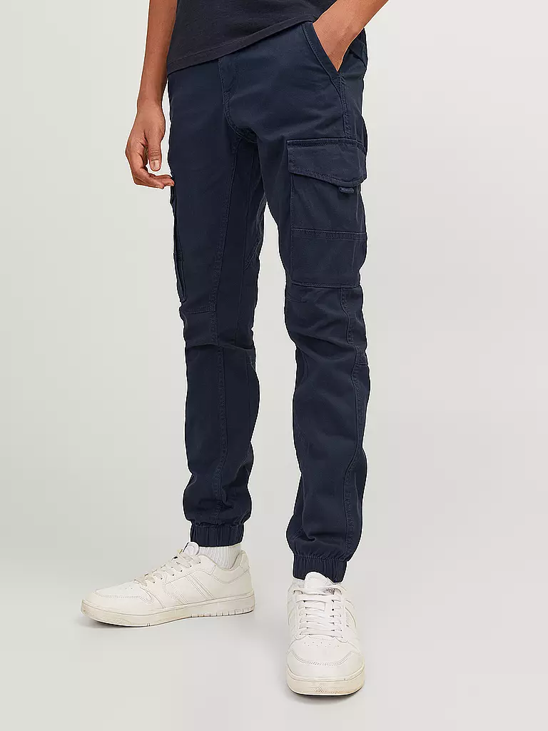 JACK & JONES | Pantalon cargo slim fit JJIPAUL pour garçon | blau
