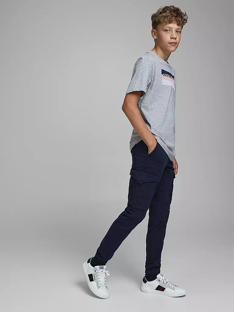 JACK & JONES | Pantalon cargo slim fit JJIPAUL pour garçon | blau