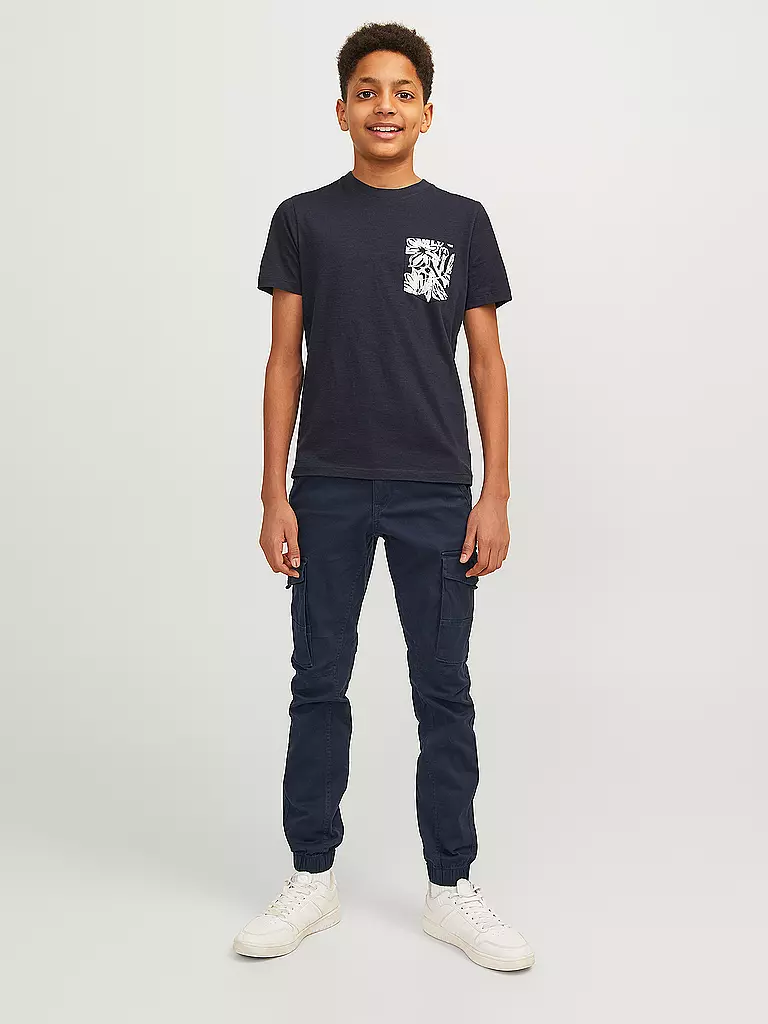 JACK & JONES | Pantalon cargo slim fit JJIPAUL pour garçon | blau