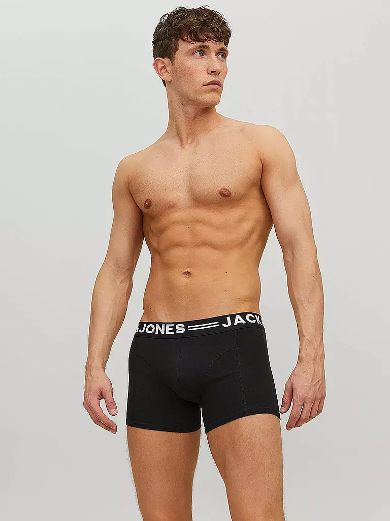 JACK & JONES | Pants Lot de 3 Sense | schwarz