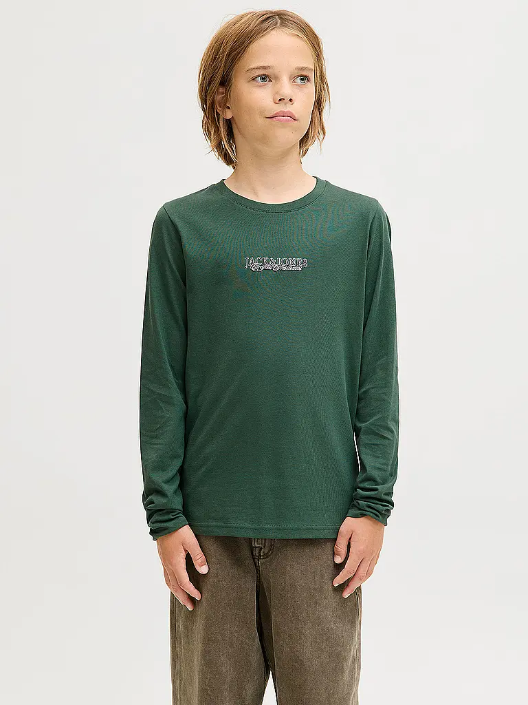 JACK & JONES | Produktname: Jungen Langarmshirt JORBLEECKER | Vert foncé