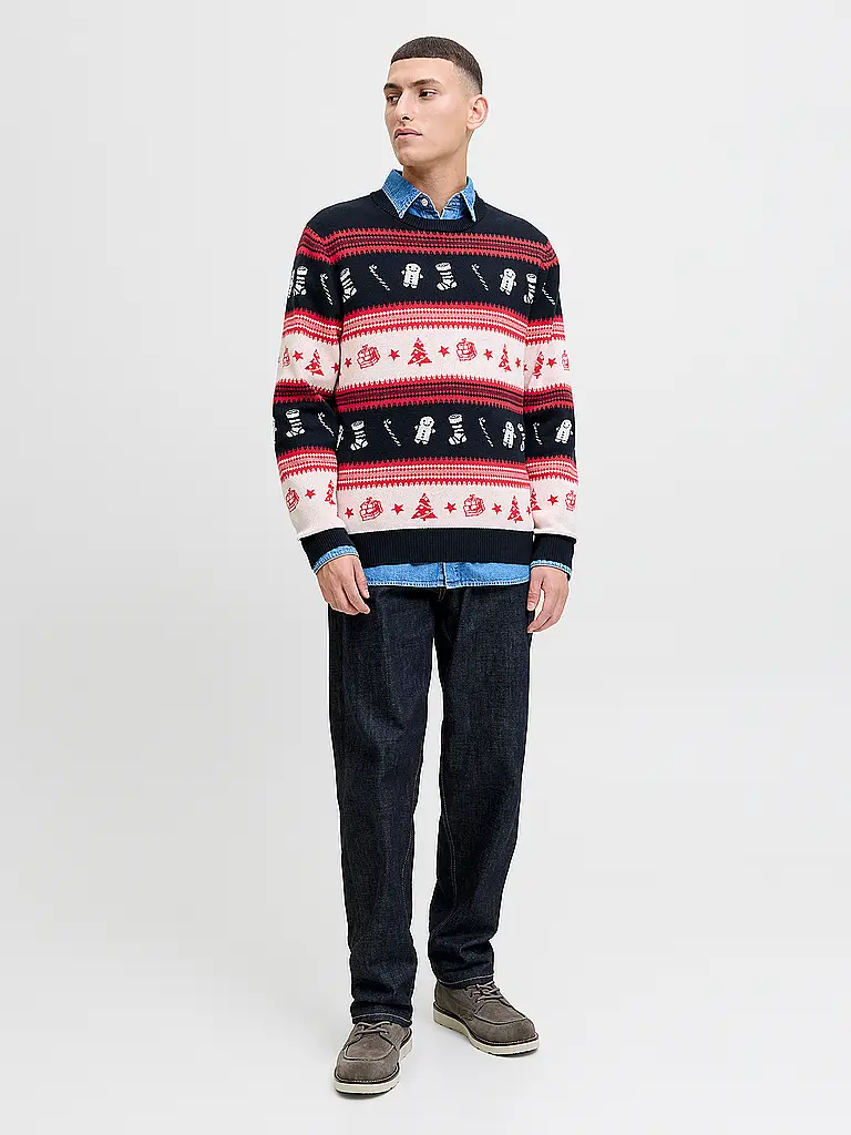 JACK & JONES | Produktname: Pull JJXMAS | Bleu foncé