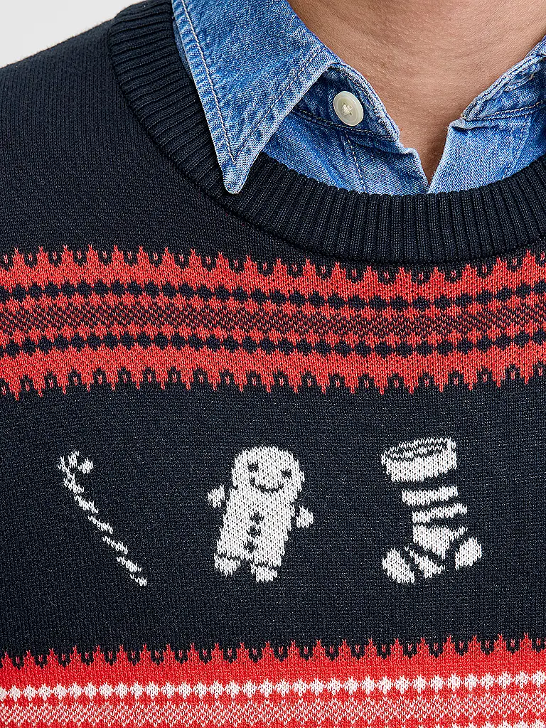 JACK & JONES | Produktname: Pull JJXMAS | Bleu foncé