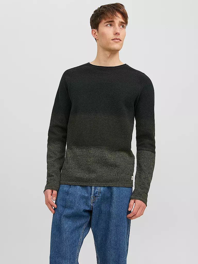 JACK & JONES | Pullover JJEHILL | dunkelgrün