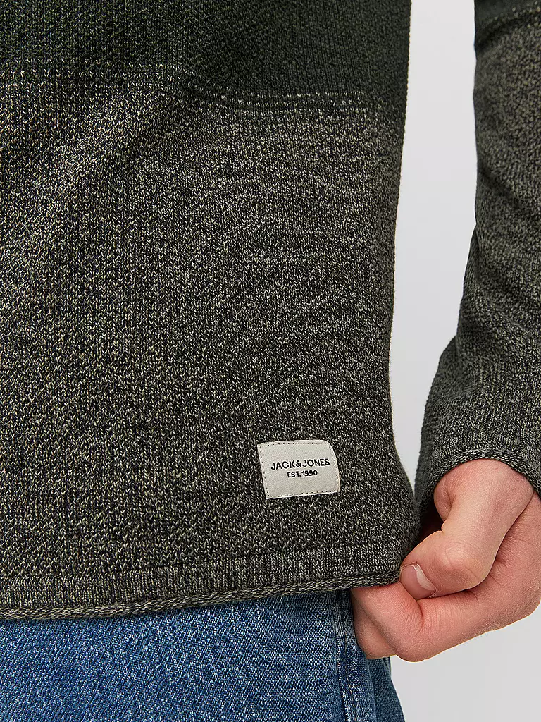 JACK & JONES | Pullover JJEHILL | dunkelgrün