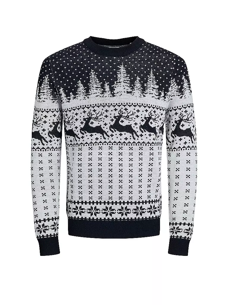JACK & JONES | Pullover JJXMAS GABRIEL | Bleu foncé
